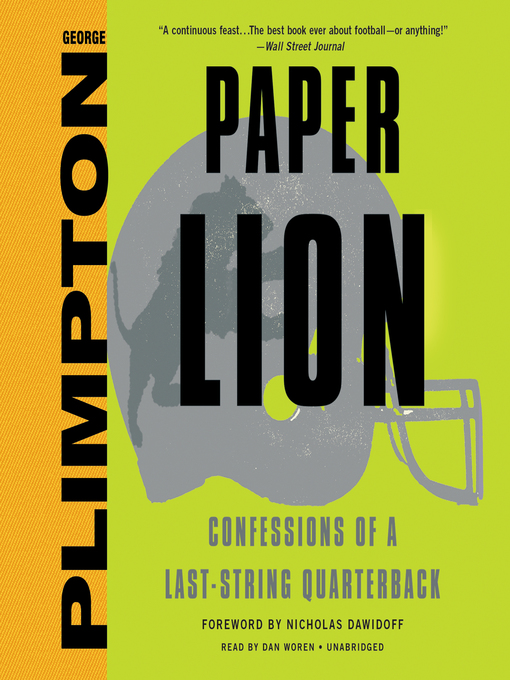 Title details for Paper Lion by George Plimpton - Wait list